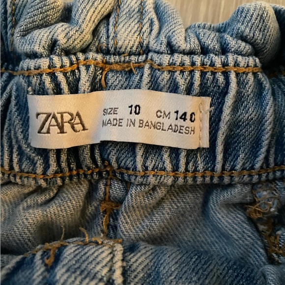 Girls Zara Paper-bag Waist Shorts Size 10 - Picture 2 of 3